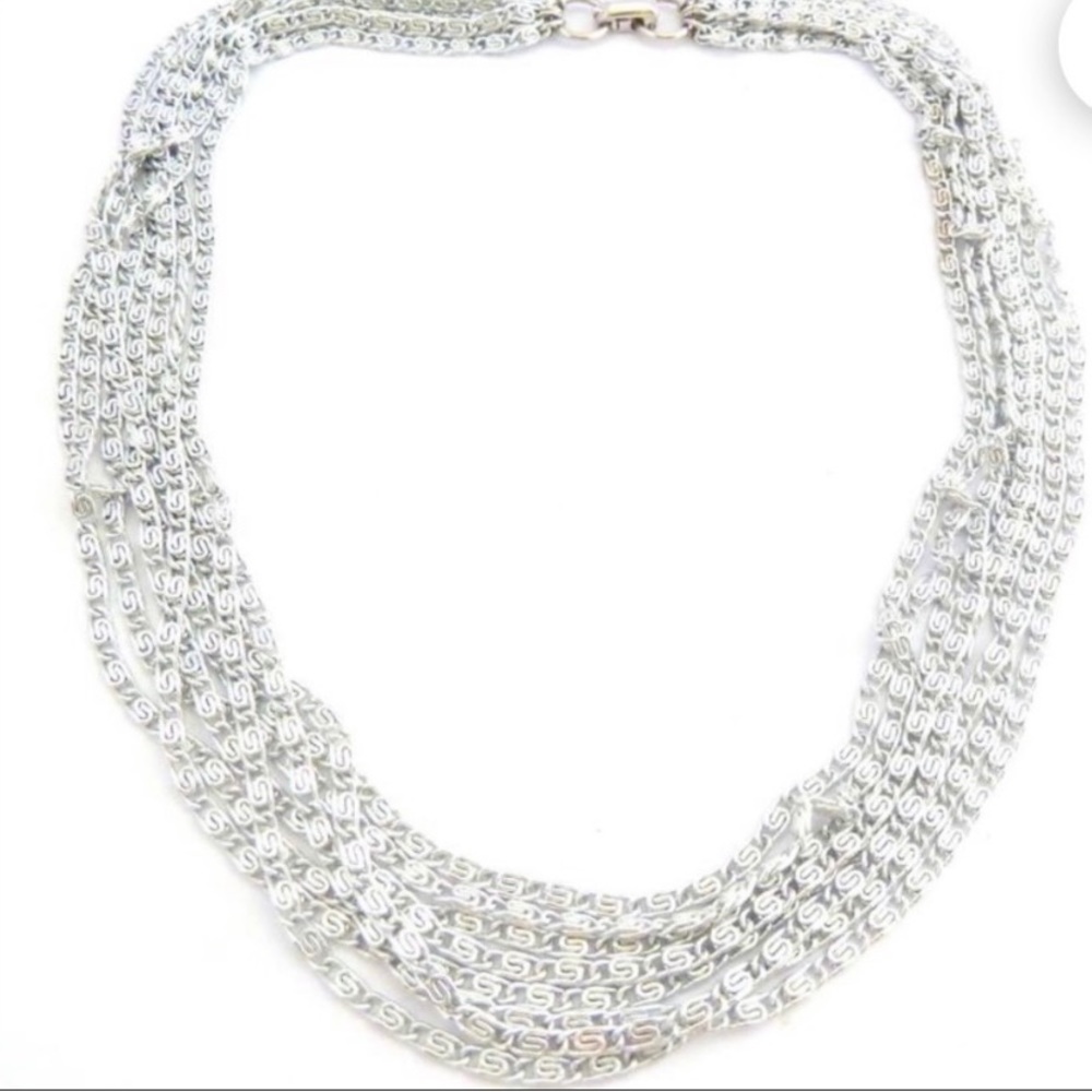 Sarah Coventry 15” x 8 strand layered necklace